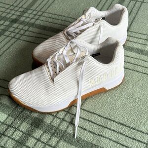 White Athletic Sneakers with Gum Sole women size 11